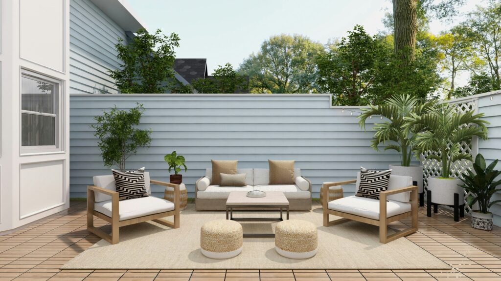 Wooden Finish Interiors for 3 BHK Flats in Gurgaon 4 brown 2 seat sofa near white wall