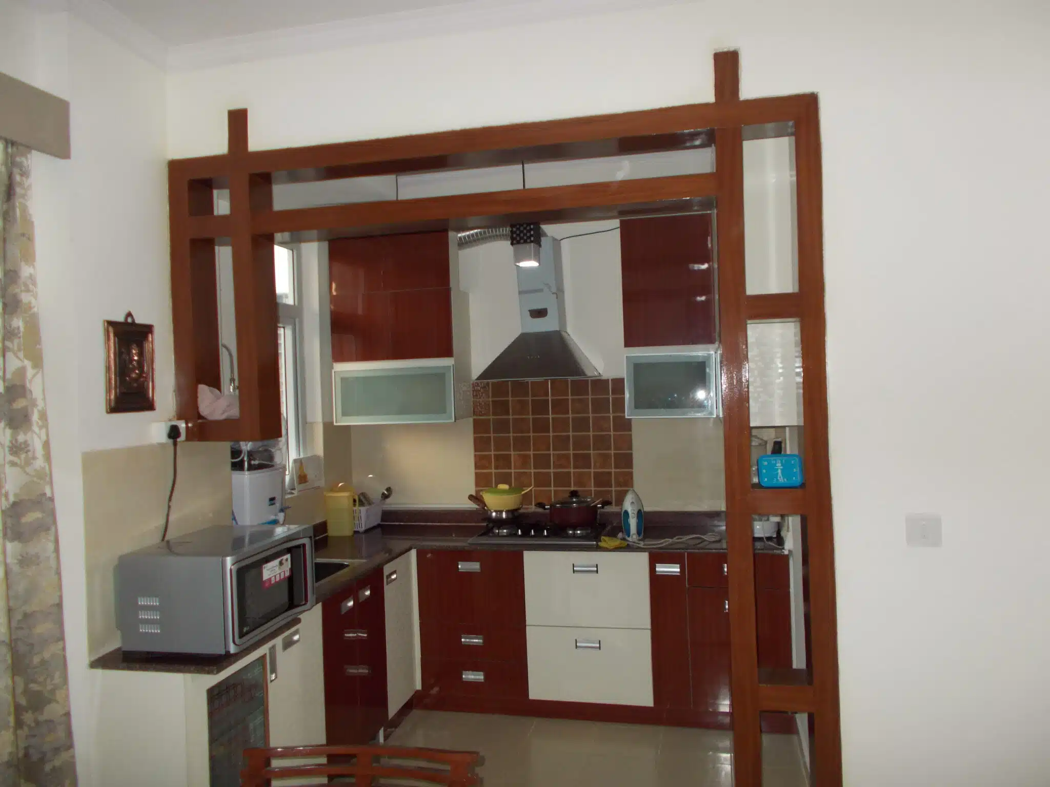 After modular kitchen Noida modern kitchen design with cabinets