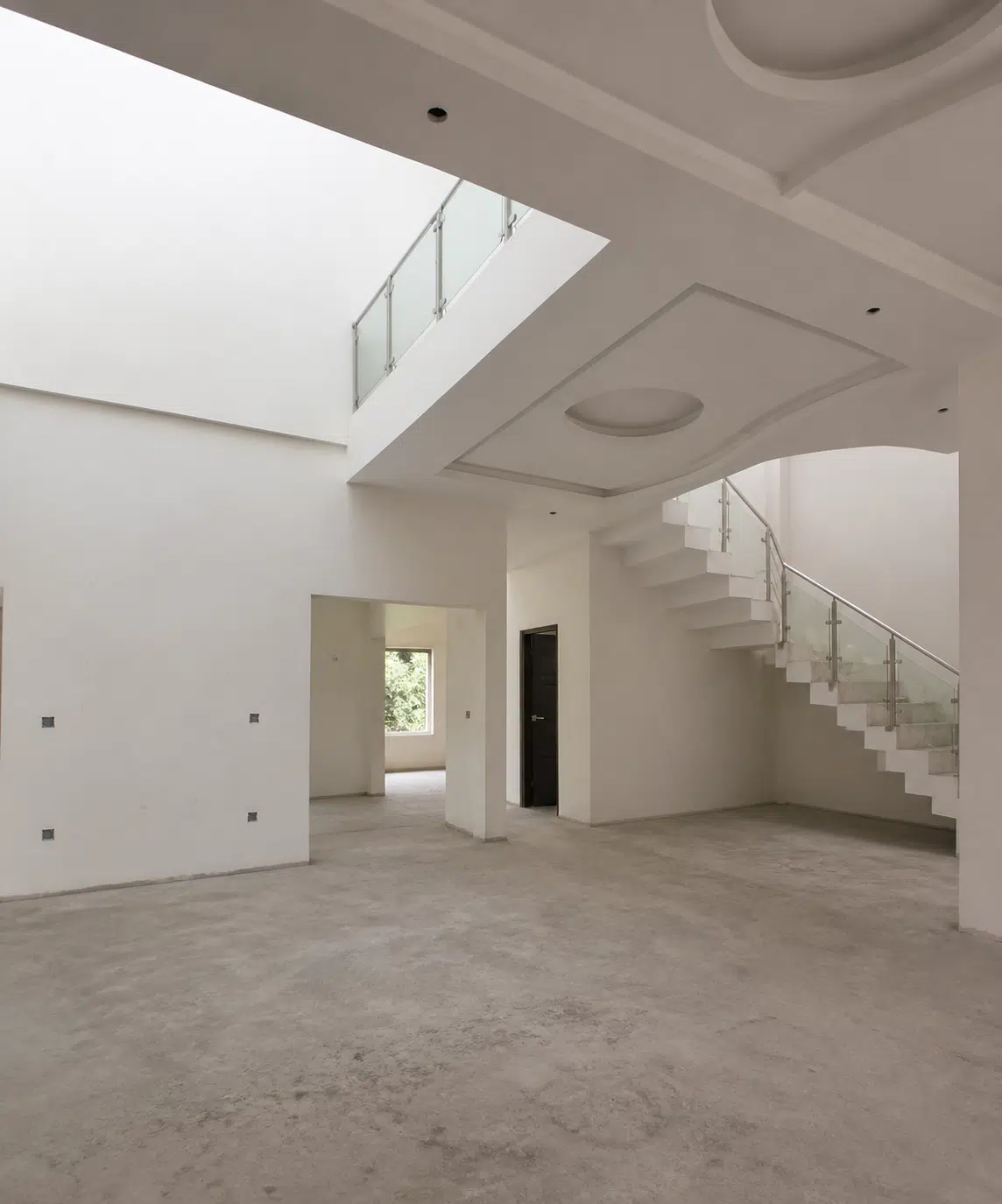 Before interior 2BHK Gurgaon apartment empty living room